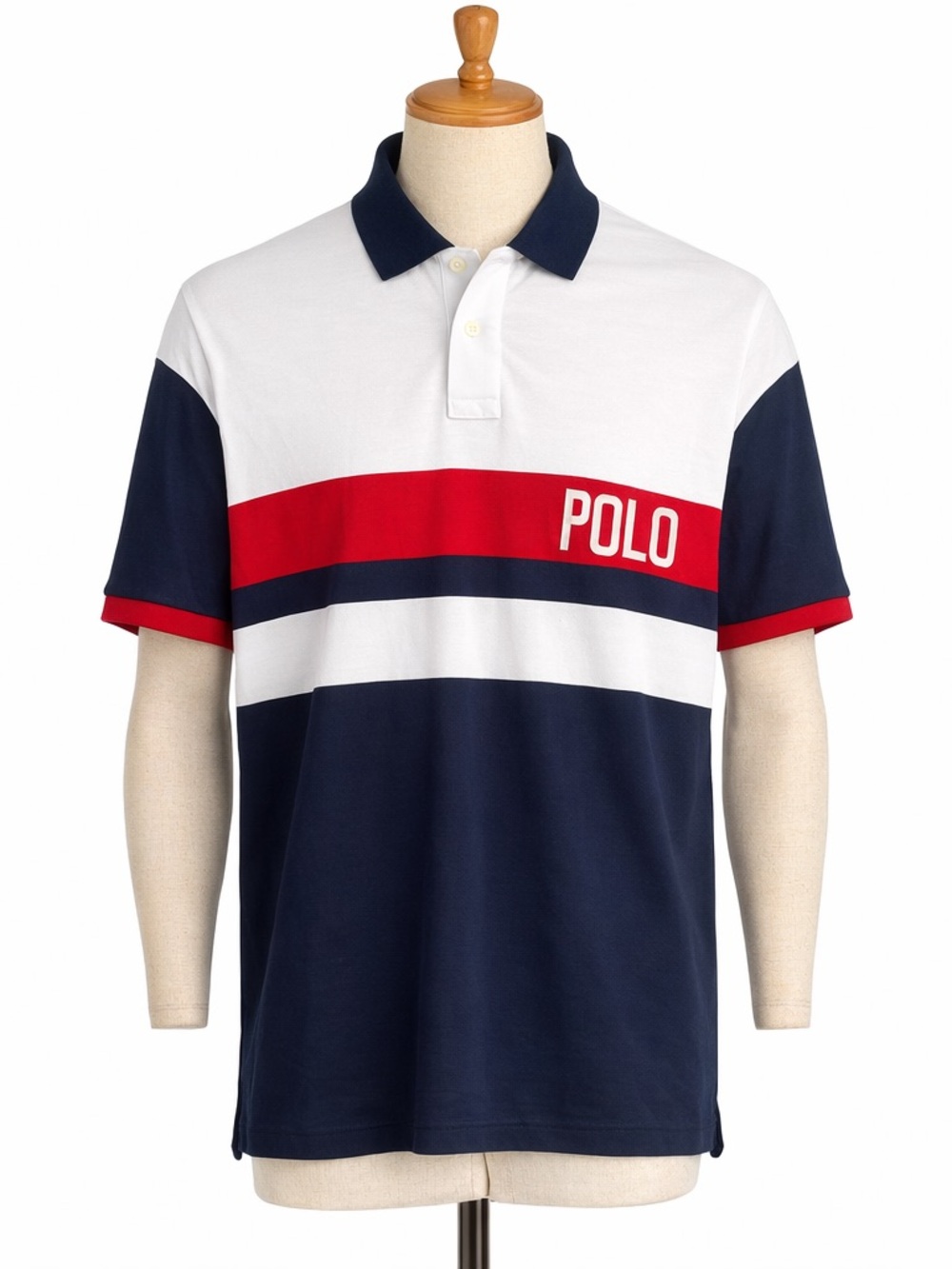 Polo Ralph Lauren Men Custom Slim Fit Colorblock Soft Cotton Polo Shirt XXL TTG